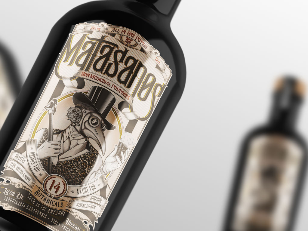 Matasanos · Diseño de Etiqueta
